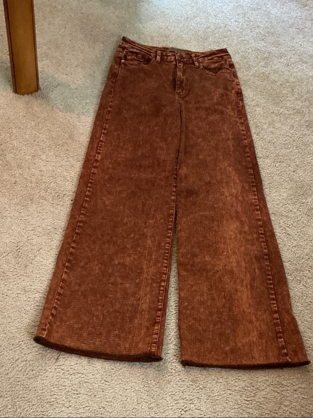 Judy Blue Wide-Leg High-Rise Jeans in Rust